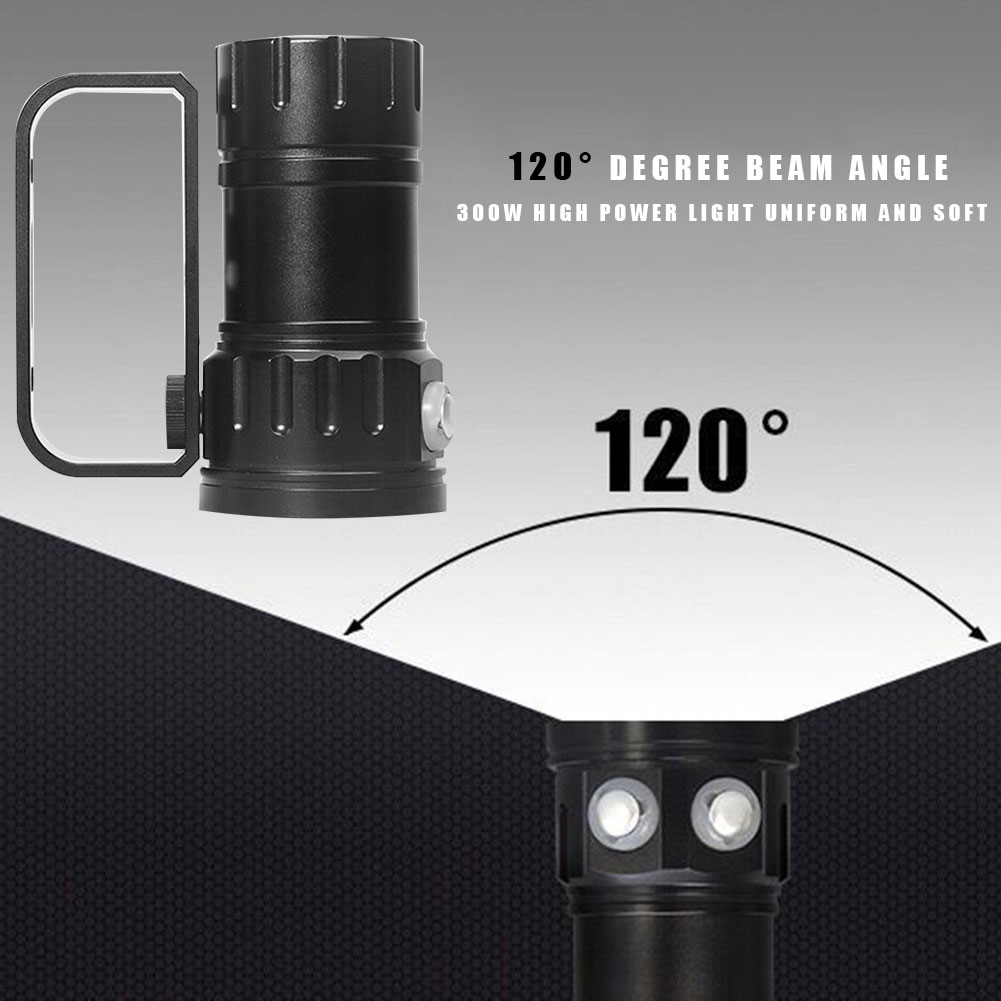 180w vattentät fotografering fylla ljus led dykning ficklampa bärbar scuba undervattenslampa