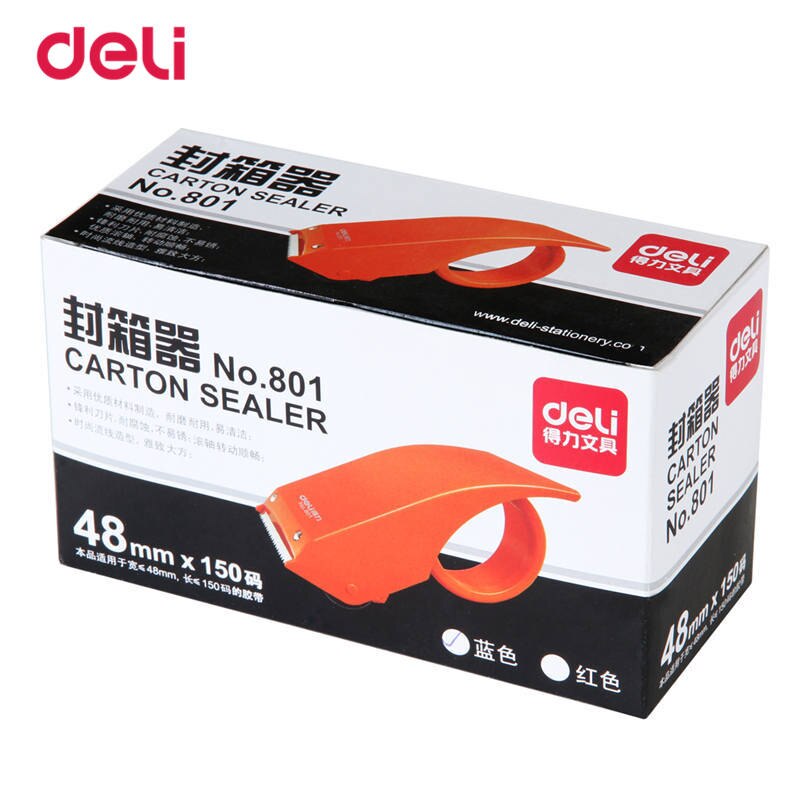 Deli profession Practical Plastic Adhesive Tape cutter tape Dispenser Office Desktop carton supplies tape width less than 48 mm