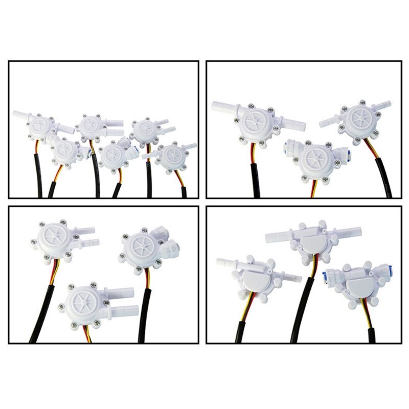 Multiple styles Flow Sensor Control Meter Flowmeter Counter 0.2-8L/min Water Flow Sensor Switch Drinking Fountain Co