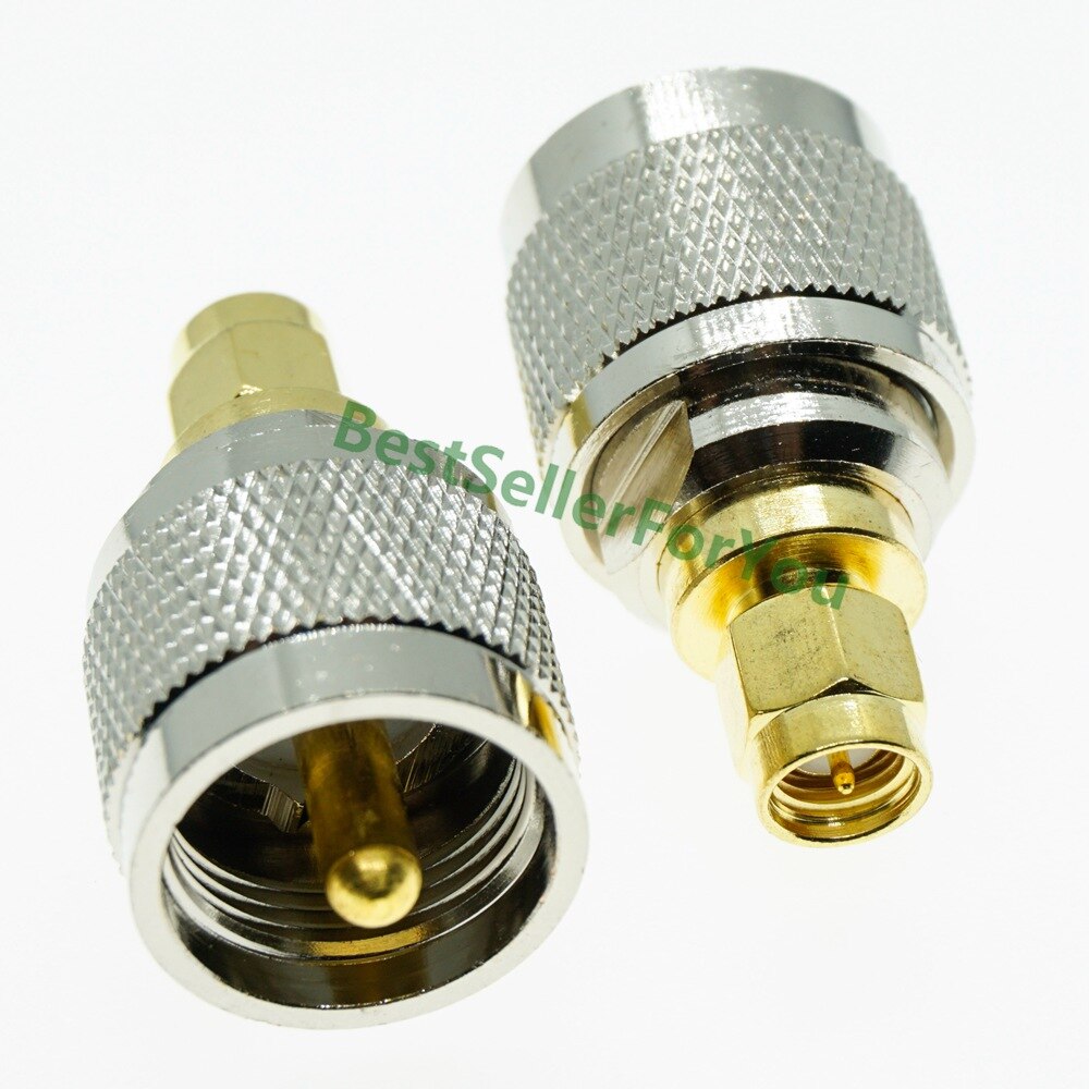 Uhf Mannelijke PL259 Plug Pl 259 Male Naar Sma Male Jack Connector Rf Adapter