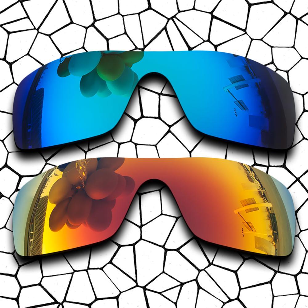 Polarized Sunglasses Replacement Lenses for-TURBINE ROTOR 009307 Frame - Multiple Options: Sky Blue-Fire Red