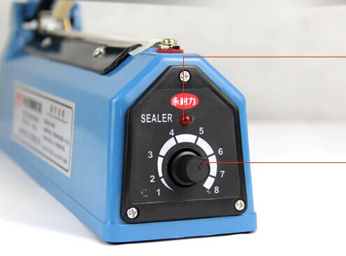 Máquina selladora Manual de bolsas por impulso, selladora térmica de bolsas de plástico de aluminio, dispositivo para embalaje de 400mm, selladora eléctrica por calor de Sf-400