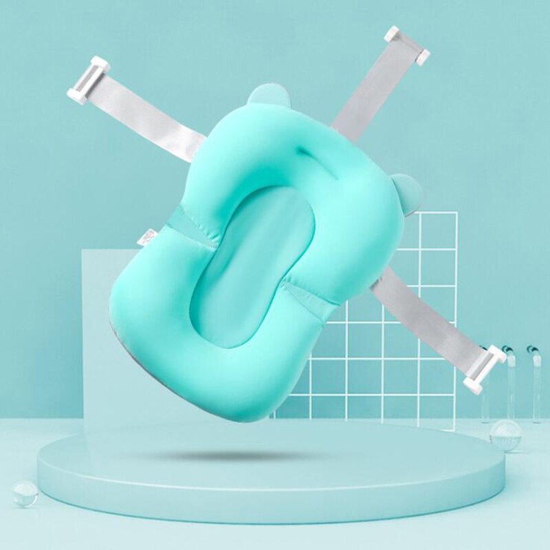 Baby Kids Bad Netto Bed Pasgeboren Baby Douche Bad Seat Antislip Baby Security Ondersteuning Baby Veiligheid Douche mat: Blue
