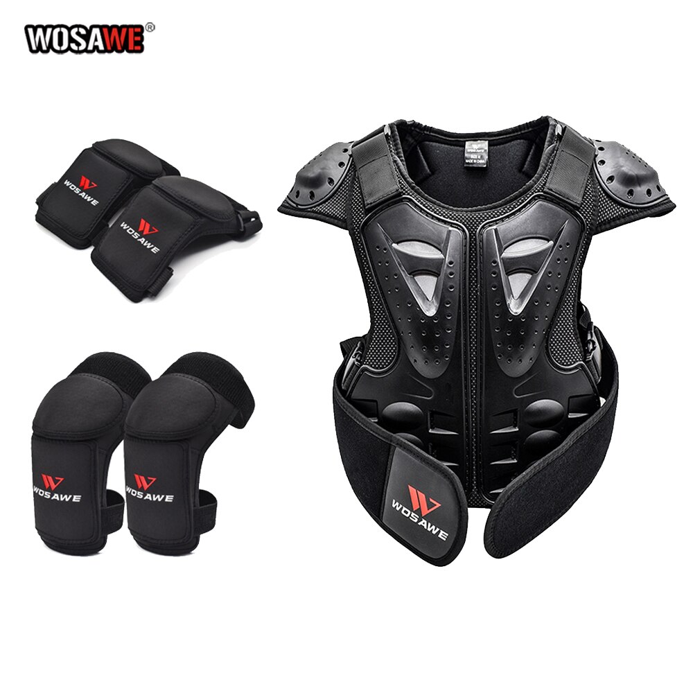 Children's Armor Set Spine Chest Protection Equipment Skateboard biker Jacket Sport Gear Bicycle Kids Sport Armor Proective Gear