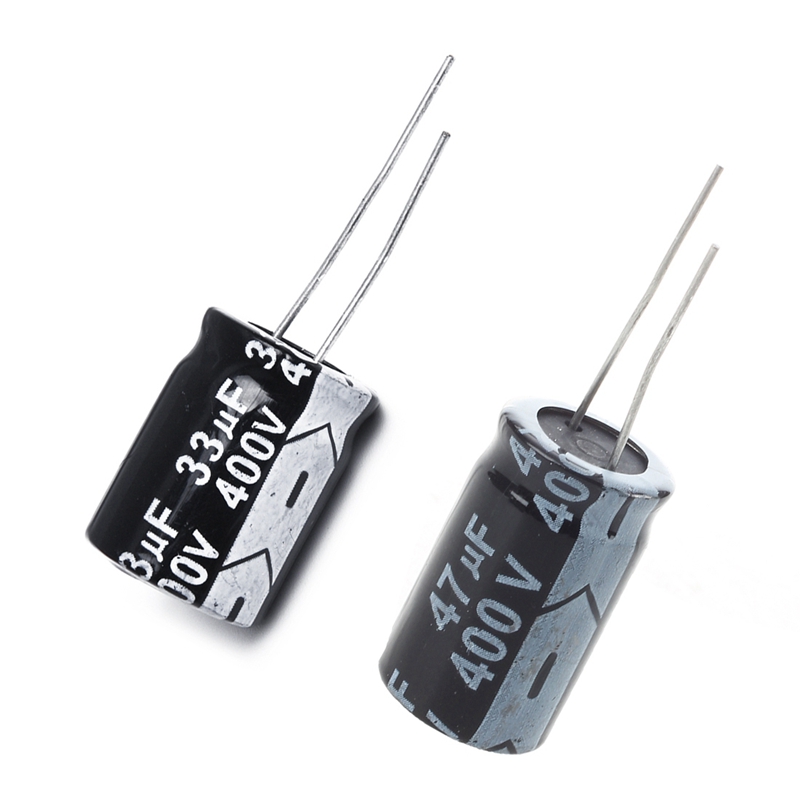 15 Pcs Capacitor Electrolytic Aluminum 400V Black 33UF & 47UF