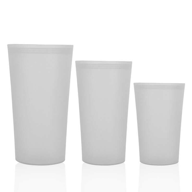 Zip Top Leakproof 3 Pcs Silicone Food Storage Containers Household Stand Up Zip Shut Container Cup Bowl for Kitchen Out: Cups gray
