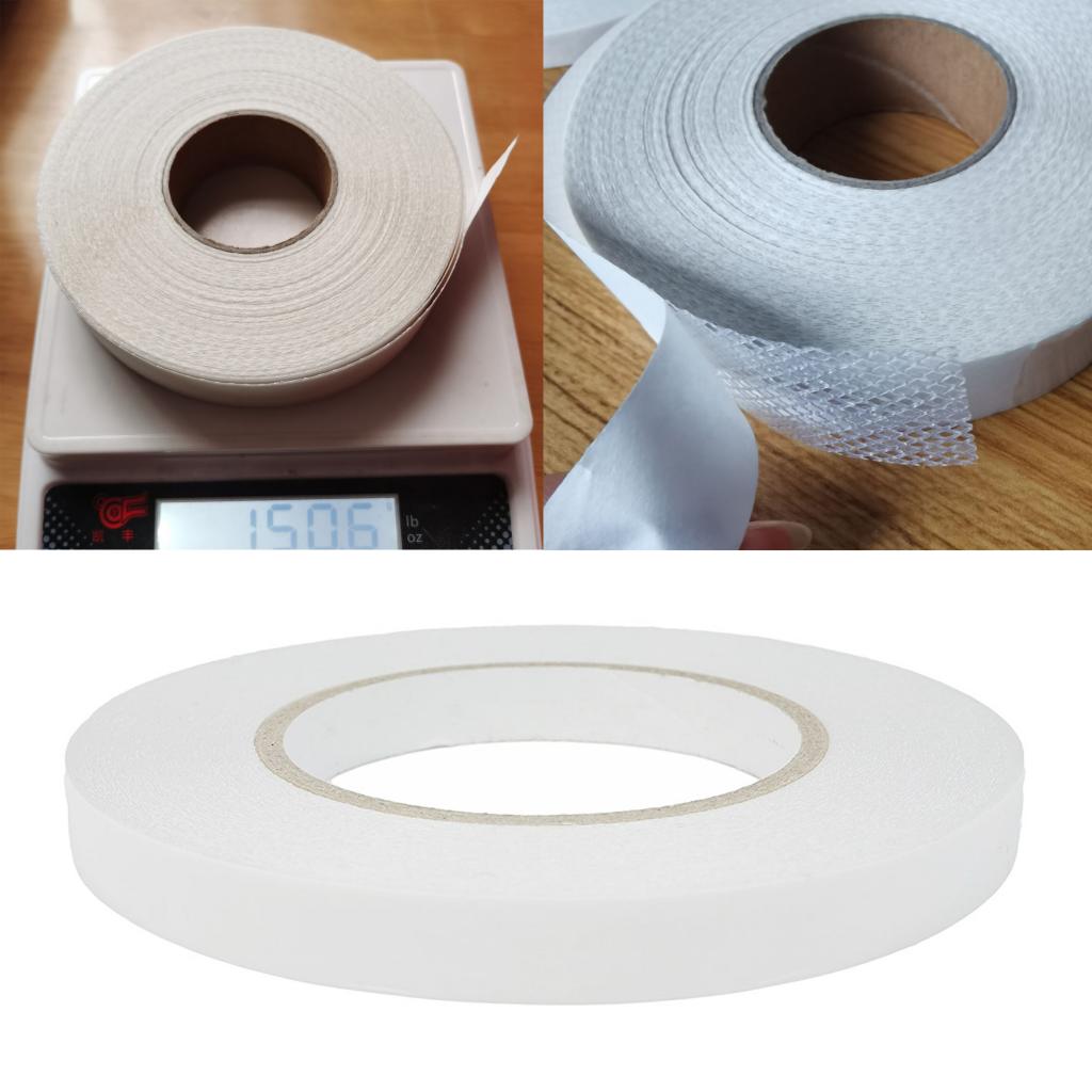 50 Meters Water Soluble Double Sided Adhesive Tape for Fabric 1/1.5/2/2.5cm
