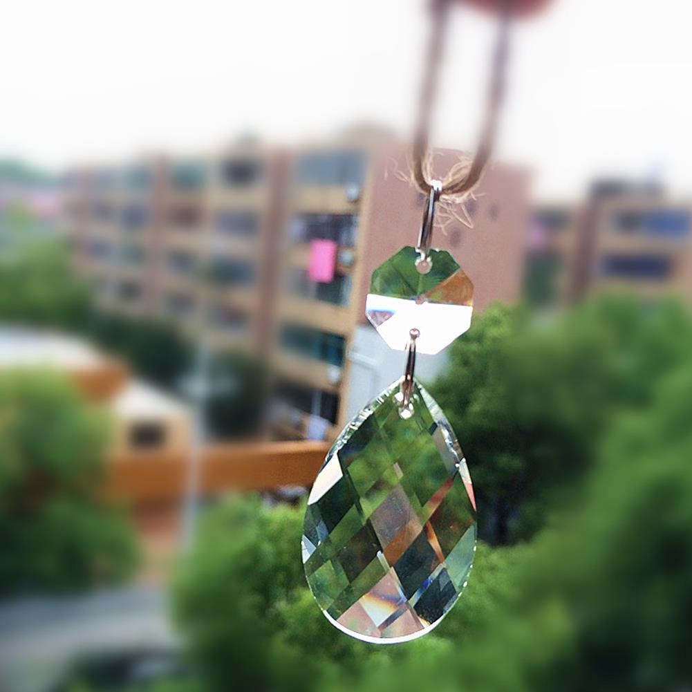 plafonnier clair décoration maison mariage suspendus lustre pendentifs lumière prisme Transparent bricolage ornement