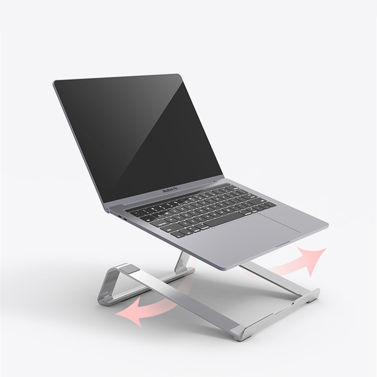Soporte de refrigeración para portátil de 13 a 17,3 pulgadas, Base de aluminio plegable, soporte para MacBook Air Pro, soporte portátil de escritorio