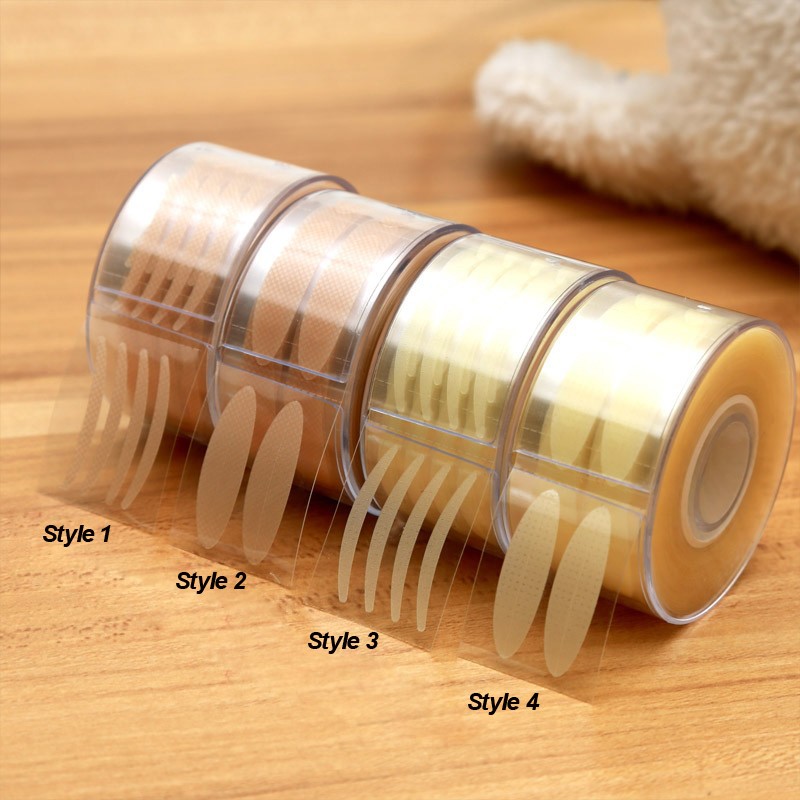 600 Stuks Eye Lift Strips Dubbele Ooglid Tape Helder Grijs Ooglid Streep Grote Ogen Onzichtbare Dubbele Vouw Ooglid Sticker Makeup Tools