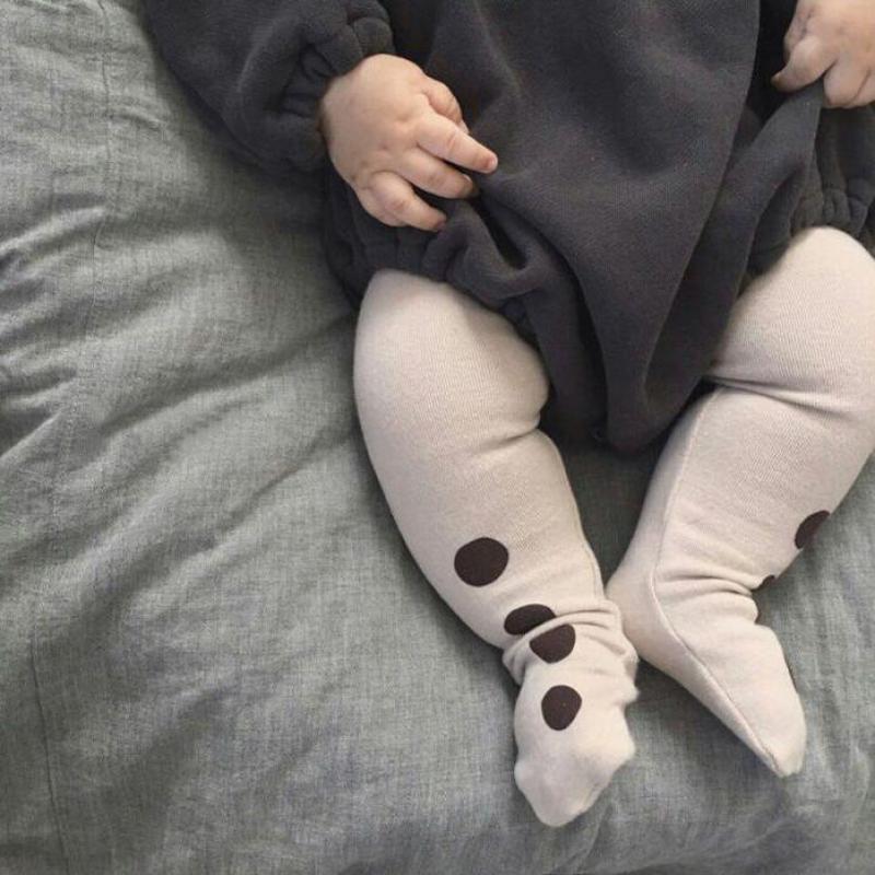 Autunno Baby cotton sock Big Pp collant ragazzi e ragazze Lovely Dots pantaloni elastici collant collant neonato collant bambino