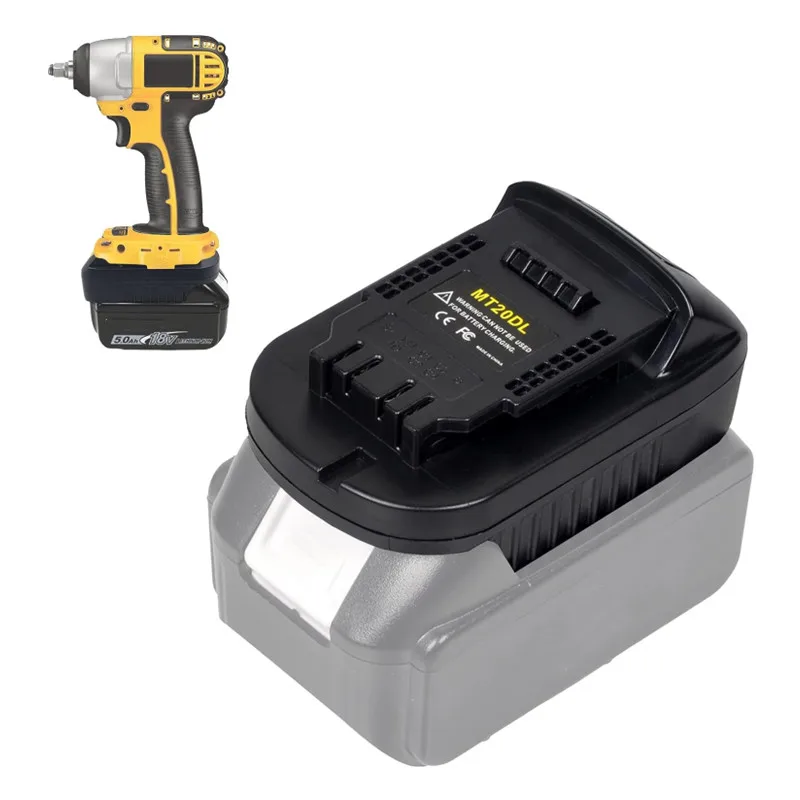 Batterijadapter MT20DL Converter voor Makita 18V Li-ion batterij naar Dewalt 18V/20V Li-ion batterijadapter