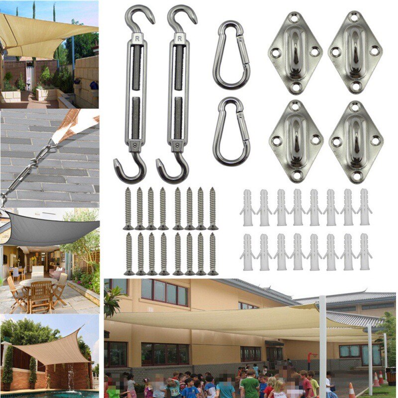 Sonnensegel Befestigung Armaturen Kit Edelstahl Sonnensegel Schatten Sonnensegel Baldachin Befestigung Fittings Zubehör Kit