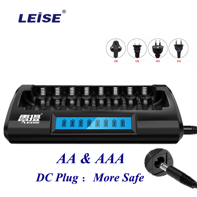Leise Battery Charger C818A - AA AAA Ni-Mh 1.2V - LCD Display - Fast Charging - DC Input 12-18V