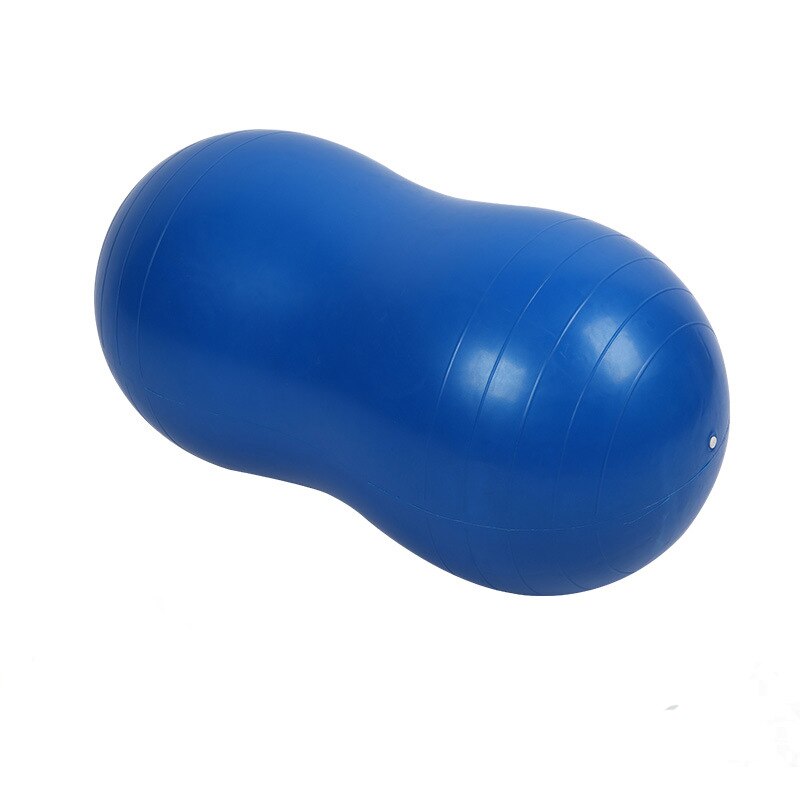 95 x 45cm anti-burst peanut form fitball yoga bold fitness træningsudstyr gym bold aerob balance pilates cirkler 5 farver: Blå