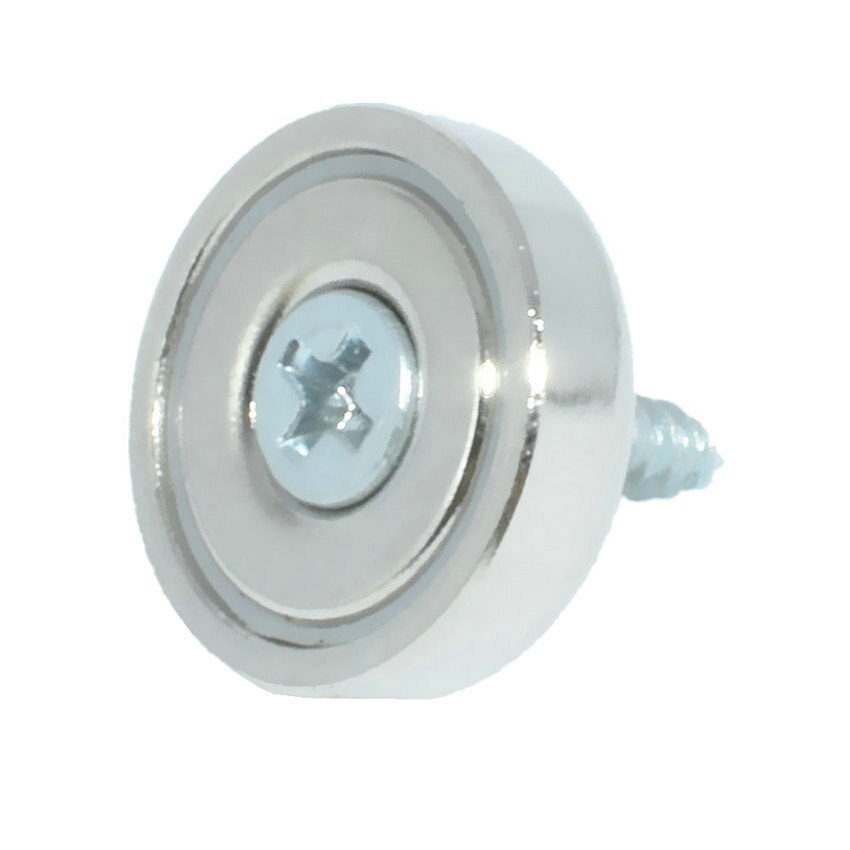 Garage Magneet Diameter 16 Mm 6Kg Pull Pot Magneten Met Schroeven Verzonken Gat Neodymium Ndfeb Sleutel Hanger Tools Organisator 6Pcs