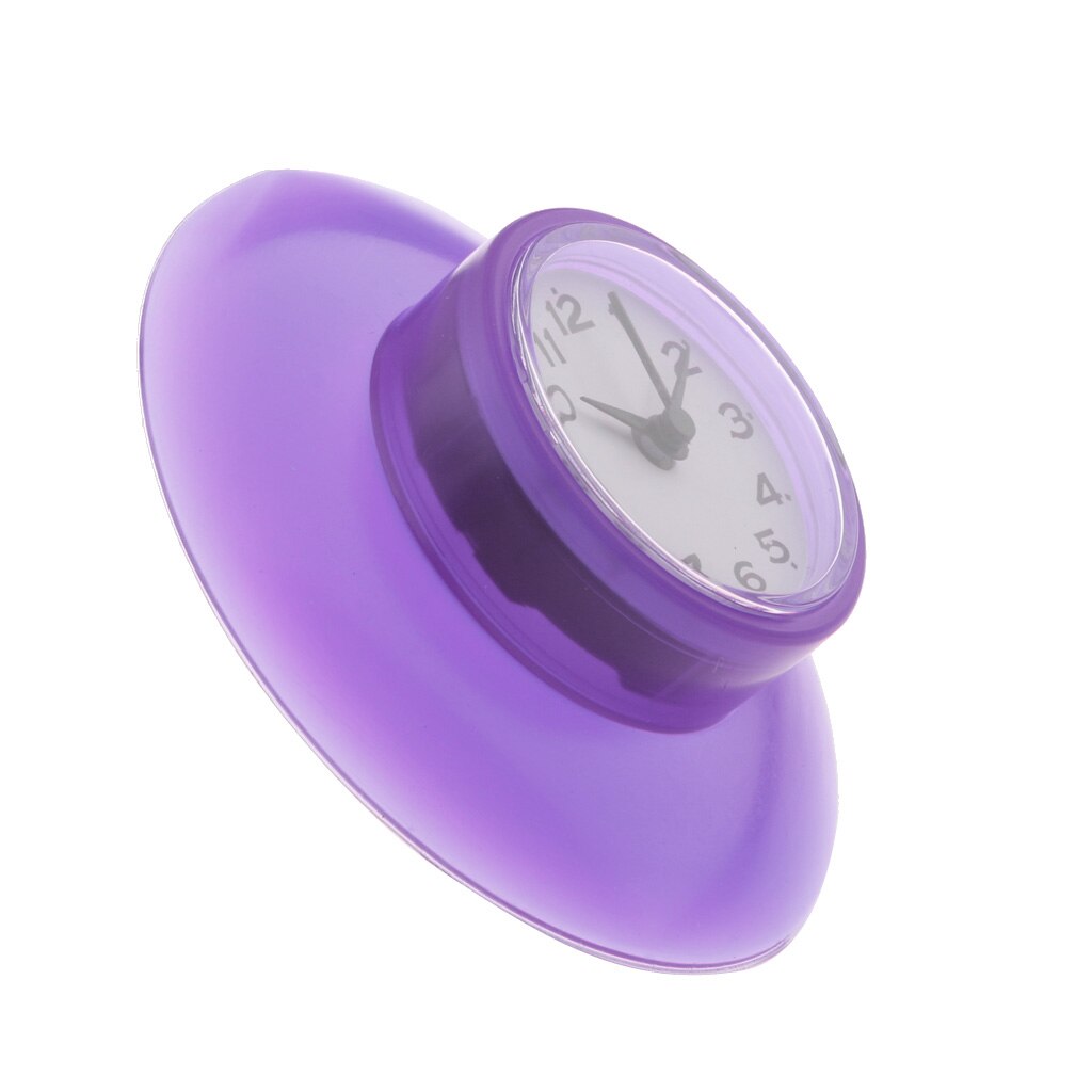 Mini Waterdichte Keuken Badkamer Bad Douche Klok Met Zuignap Multicolor