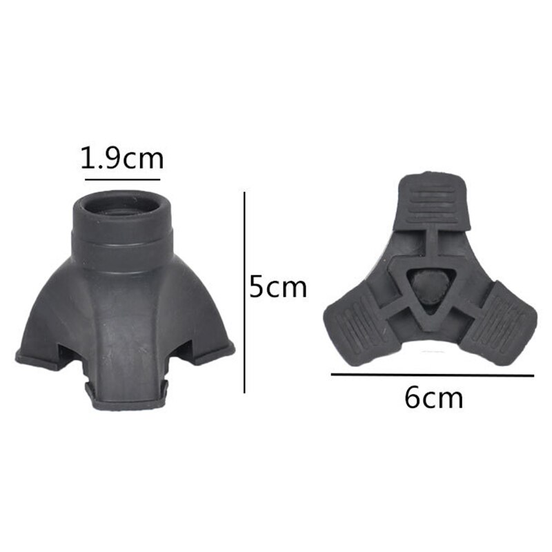 1Piece Walking Stick End Tripod Cane Tips Self Standing Rubber NON-SLIP End Bottom
