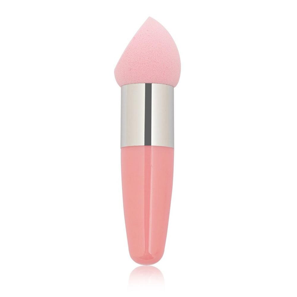 Portable Candy Color Handed Beauty Sponges Foundation Sponge Handle Makeup Puff Cosmetic Sponge Face Make Up Powder Puff Tool