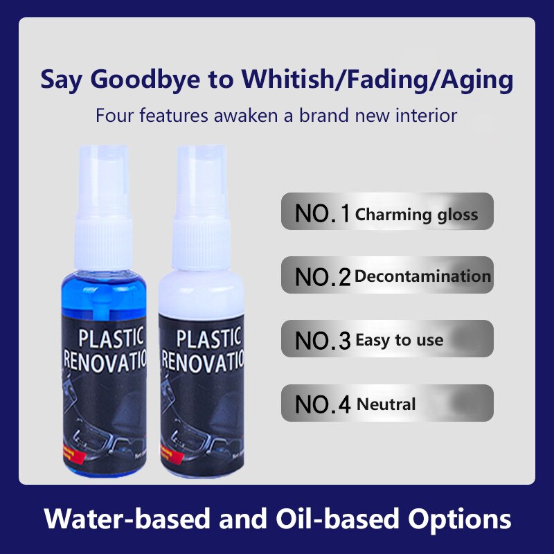 Car Accessories Interior 30ML Parts Retreading Agent Auto Car Plastic Part Retreading Coating Paste Maintenance Car Paint Care