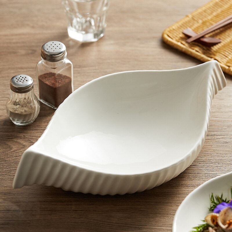 Assiette en céramique de forme spéciale, pour hôtel, Club, Restaurant, Fusion, salle privée, plats d&#39;humeur, Cuisine moléculaire, plats froids Sashimi