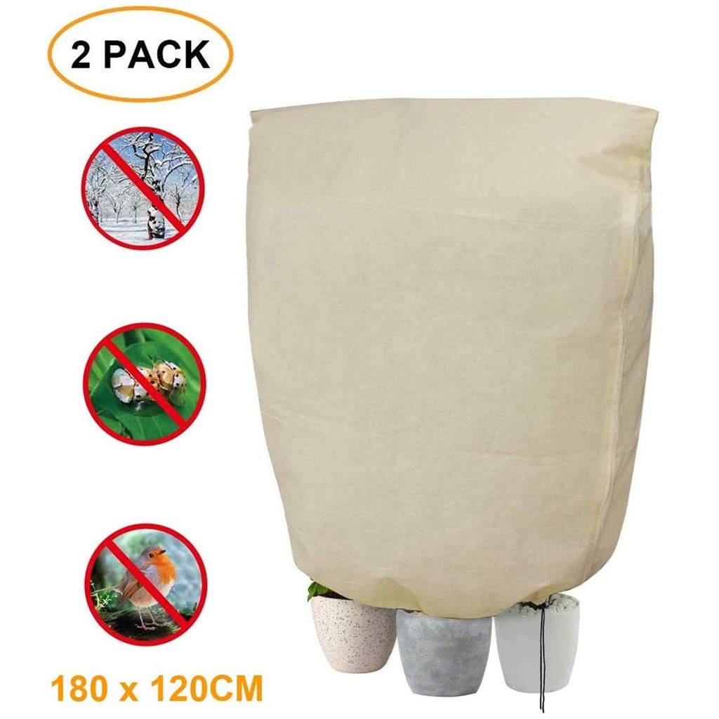 Plant Warm Cover Tree Shrub Plant Against Cold Wind Rain Protecting Bag Frost Protection Yard Garden Winter Protection 626: Default Title