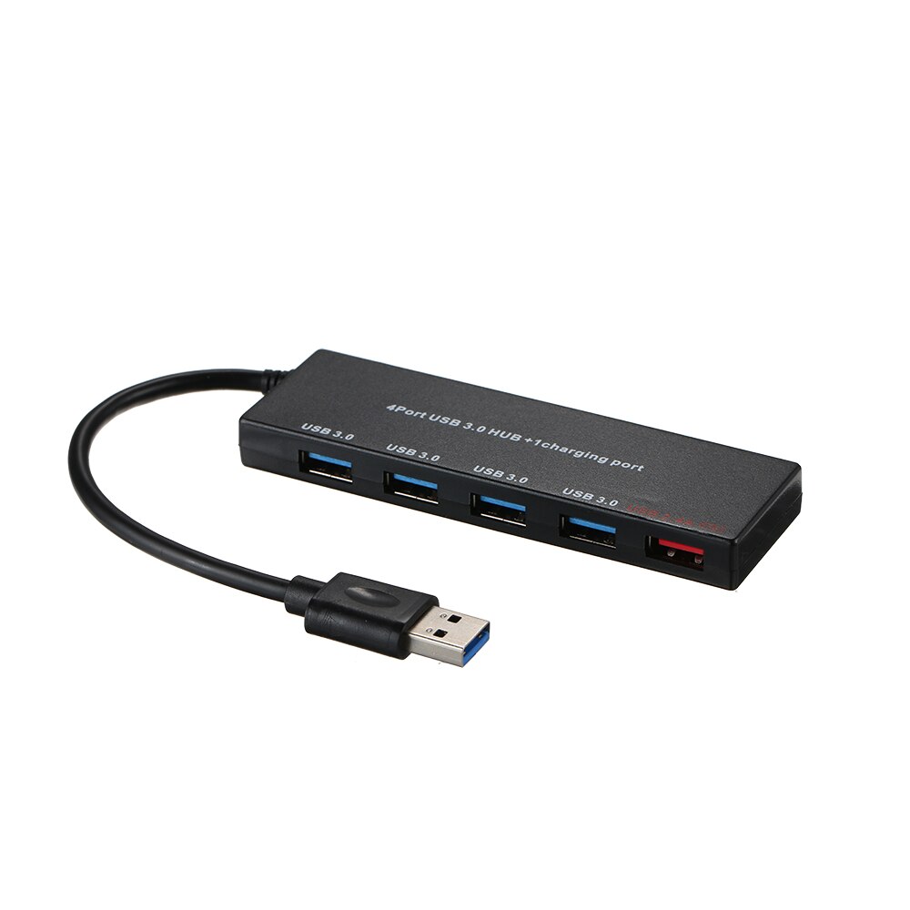 5 -poorts usb-hub supersnelle mini draagbare usb 3.0- hub 5 gbps overdrachtssnelheid met speciale oplaadpoort 2.4a- poorts