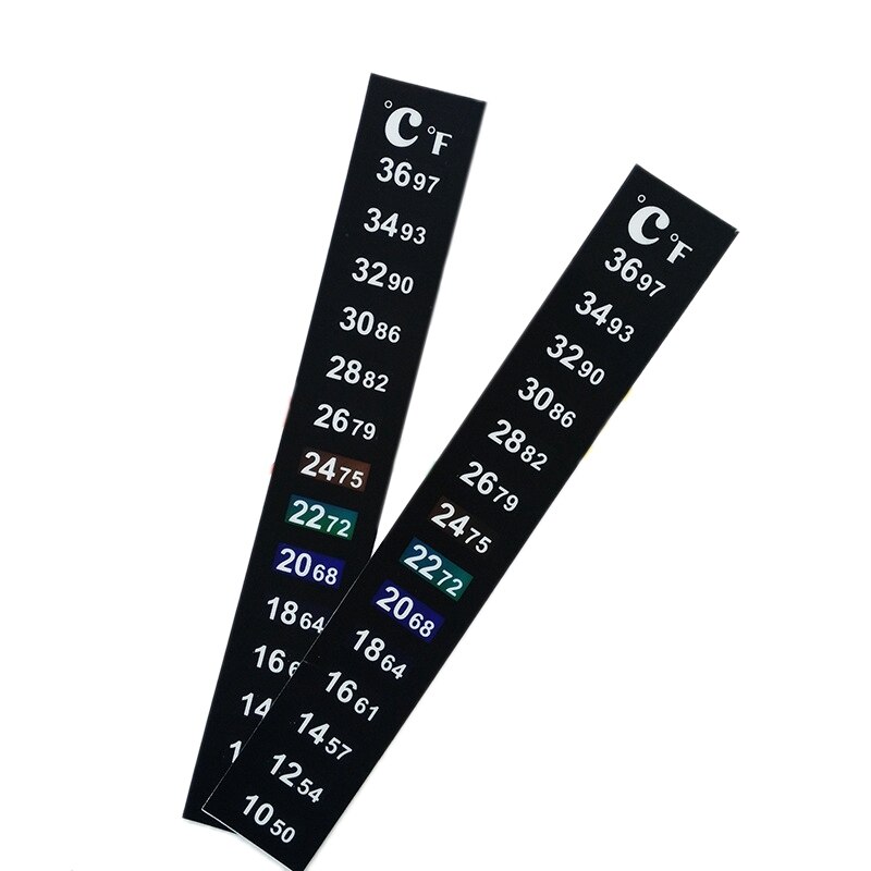 10 Pcs Digital Thermometer Tool Aquarium Fish Tank Window Water Strip