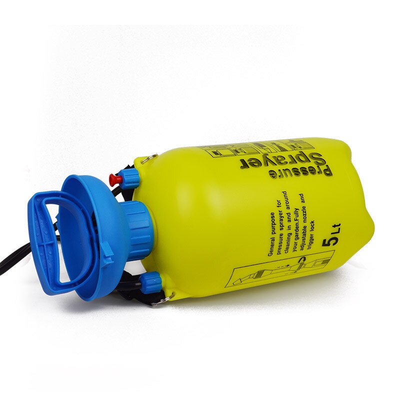 5-8L Portable Outdoor Garden Pressure Sprayer Tree Flower Manual Watering Can With Spraying Adjustable Nozzle
