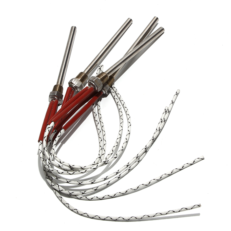 LUJINXUN DN6/10mm Riscaldatori a Cartuccia Filettata 12V 24V 50-180W Elemento Riscaldante 6mm x 50-200mm per Macchine per Stampaggio a Compressione 1PC