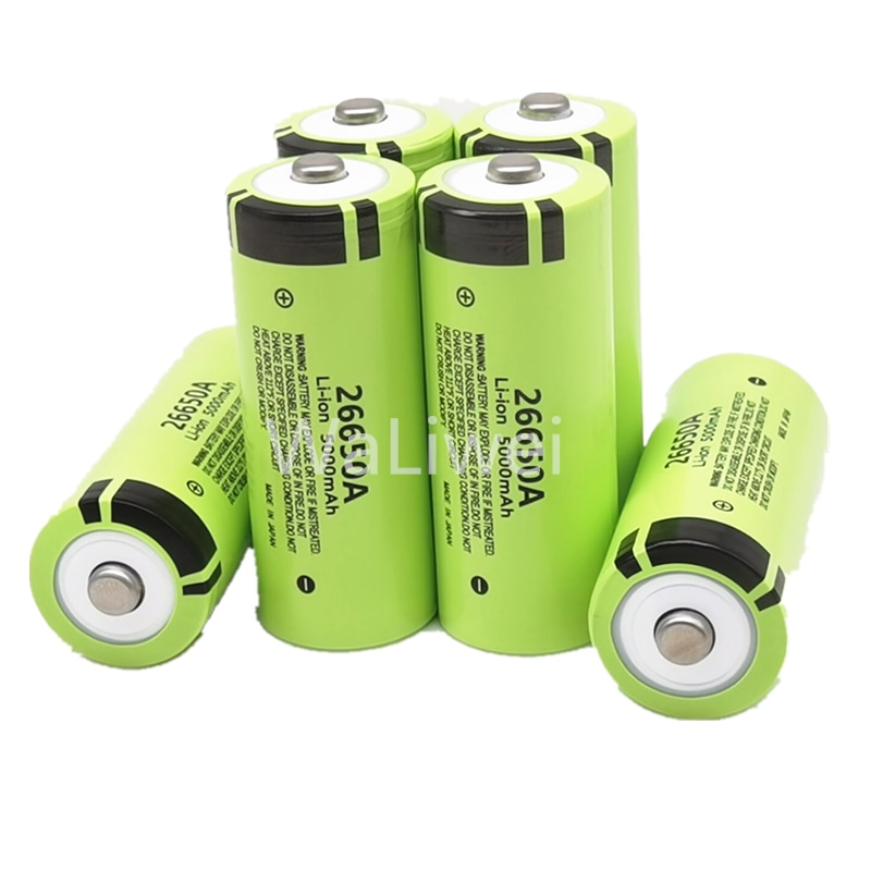 26650 Original 3.7 v 5000 mah Lithium Rechargeable Battery 26650 with Pointed(No PCB) For flashlight batteries