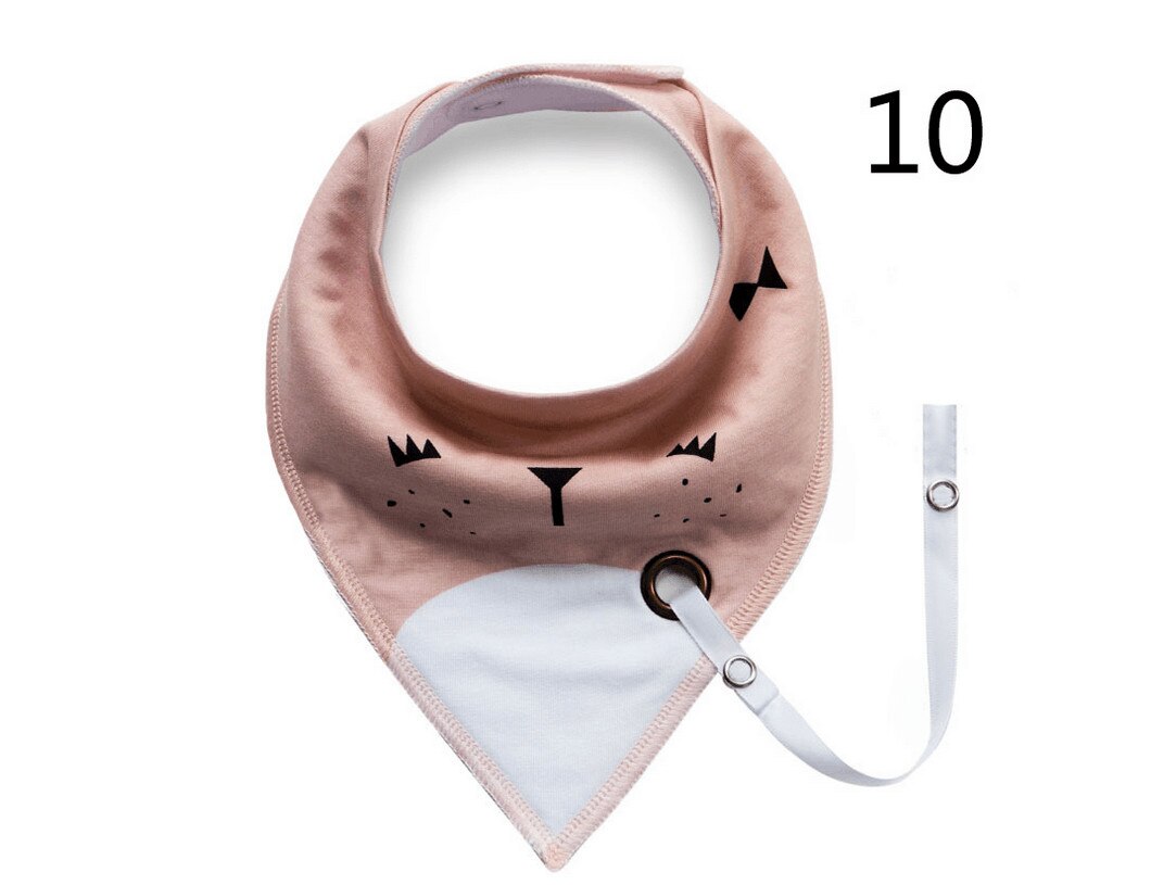Baby Junge Mädchen Speichel Handtuch Bandana Lätzchen Dribbeln Dreieck freundlicher Kopf Schal: Rosa