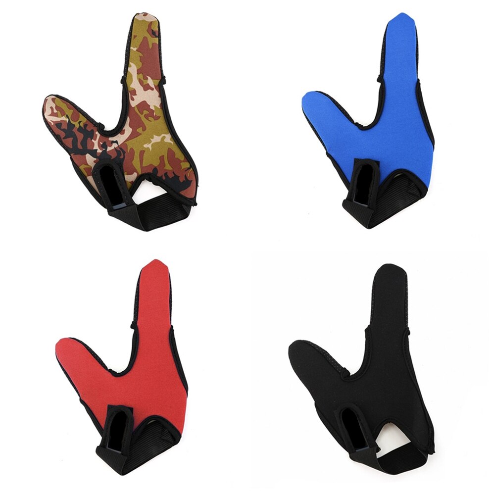 Guantes de pesca antideslizantes transpirables para exteriores, protectores de dedos impermeables, accesorios de herramienta, 2 dedos, Invierno