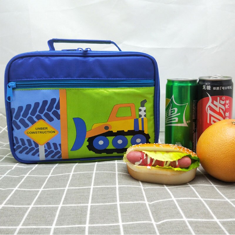 Draagbare Lunch Tas Voor Mannen Vrouwen Kids Cartoon Thermische Bento Cooler Carry Bakken Geïsoleerde Ontbijt Picknick Voedsel Box Case: tank