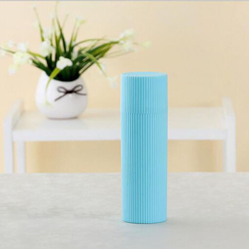 Soporte portátil para cepillos de dientes al aire libre senderismo Camping pasta de dientes tapa protectora hogar caja de almacenamiento de pasta de dientes taza de lavado