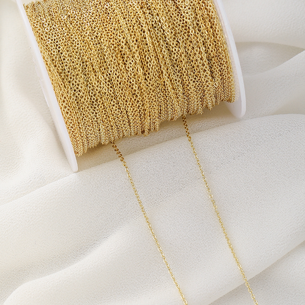 1 Meter Plated Kruis Ketting Kruis Ketting Voor Sieraden Maken Diy Ketting Oorbellen Armbanden Ketting Spool