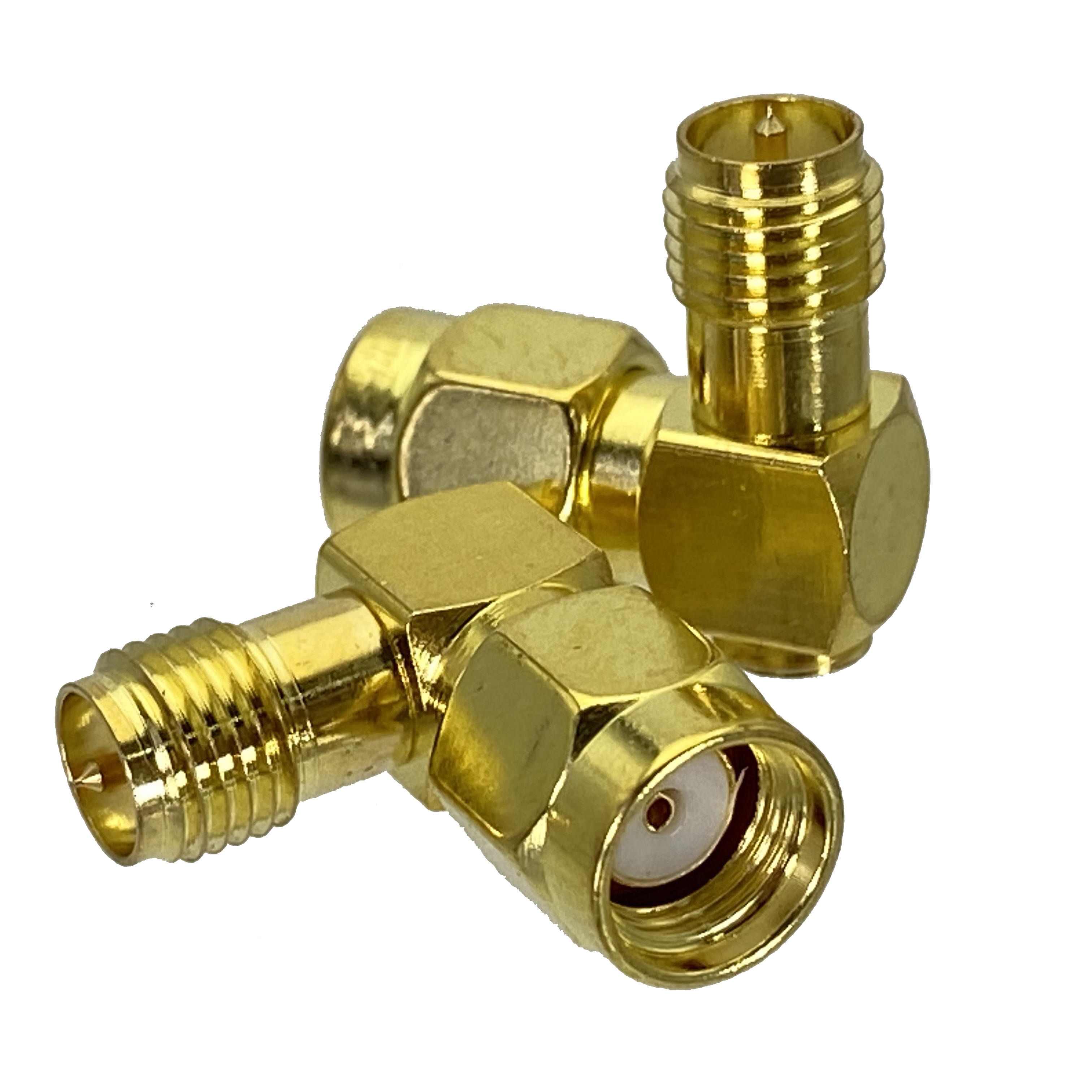 Adaptador SMA/RP-SMA a SMA/RPSMA enchufe macho y conector hembra conector Coaxial RF recto y de ángulo recto 1 Uds: Azul cielo