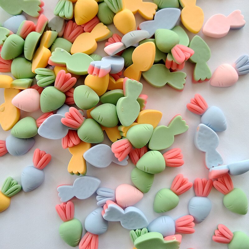 10pcs 19x17mm Cute Pattern DIY Crafts Scrapbook DIY For Home Decor Natural Resin Ornaments Accessories Embellishment