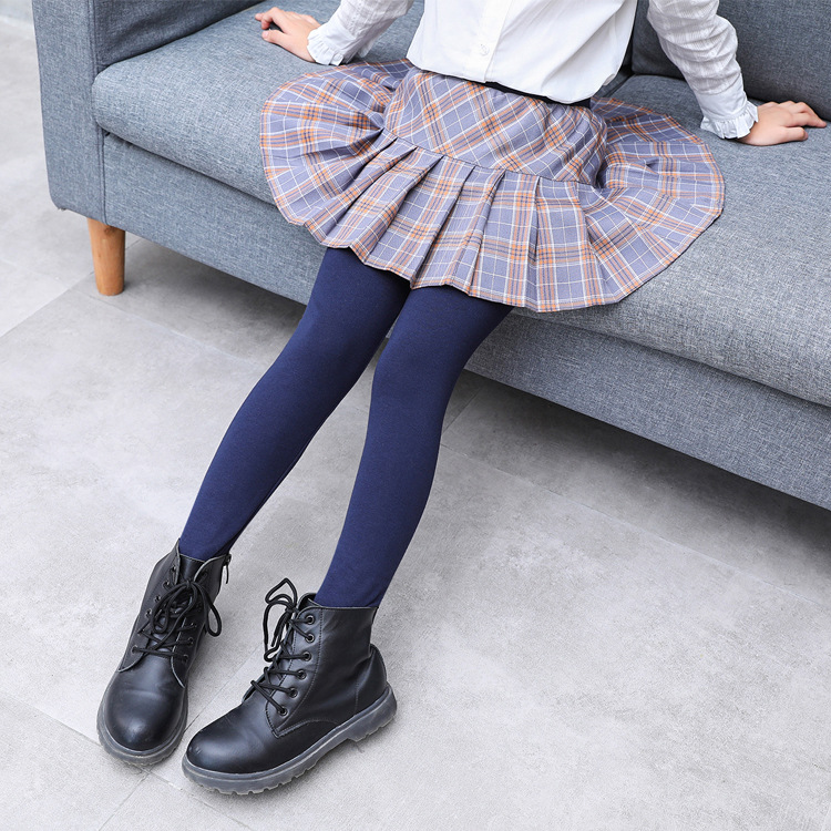 Faldas con falda para niña, mallas con falda fina de retales, Leggings de princesa a cuadros, pantalones de baile