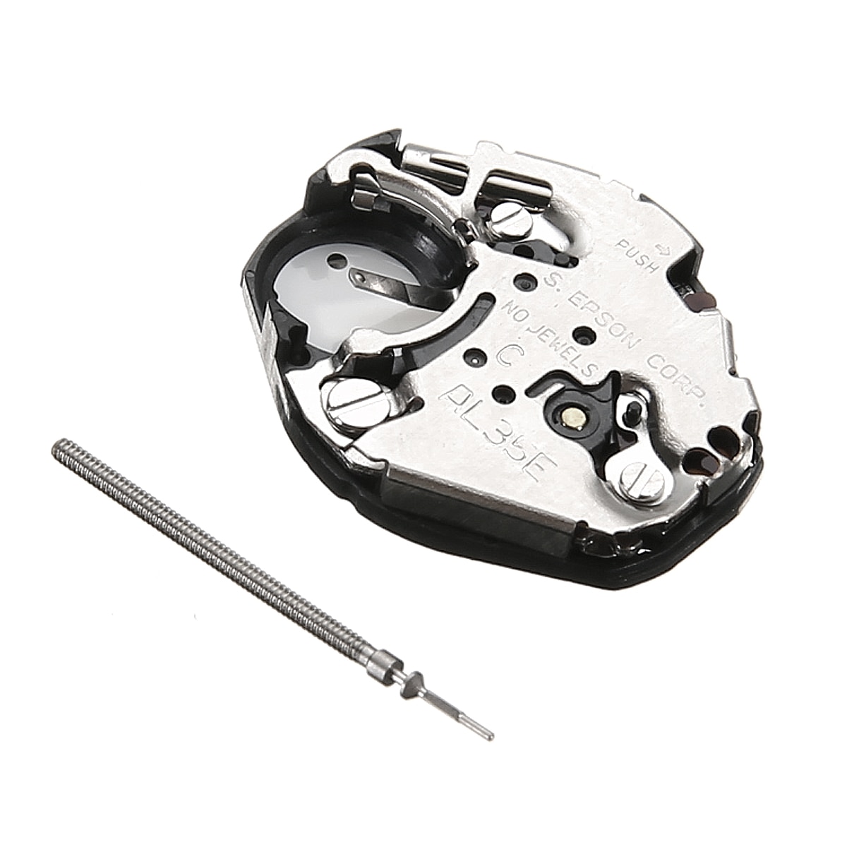 AL35E-movimiento de reloj de cuarzo con vástago de reloj, Accesorios de reparación de para reloj de pulsera AL35E, piezas de repuesto