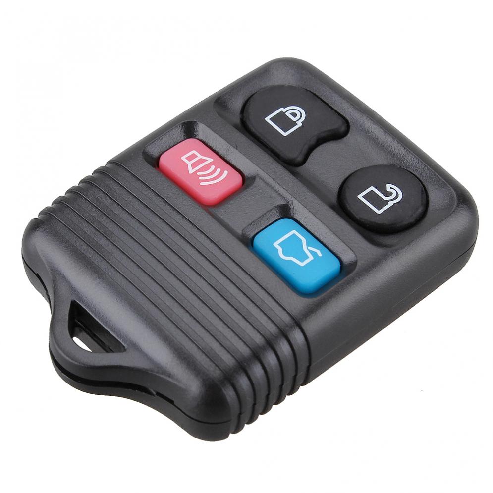 1pcs Black Durable 4 Buttons Keyless Entry Replacement Key Remote Fob Shell Case fit for Ford: Default Title