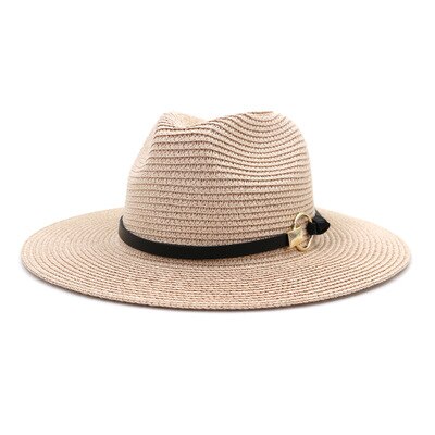 Vrouwen Hoeden Zomer Lente Stro Brede Rand Riem Band Zon Hoeden Outdoor Strand Reizen Casual Zon Beschermende Wit Zwart Zon hoeden: 9