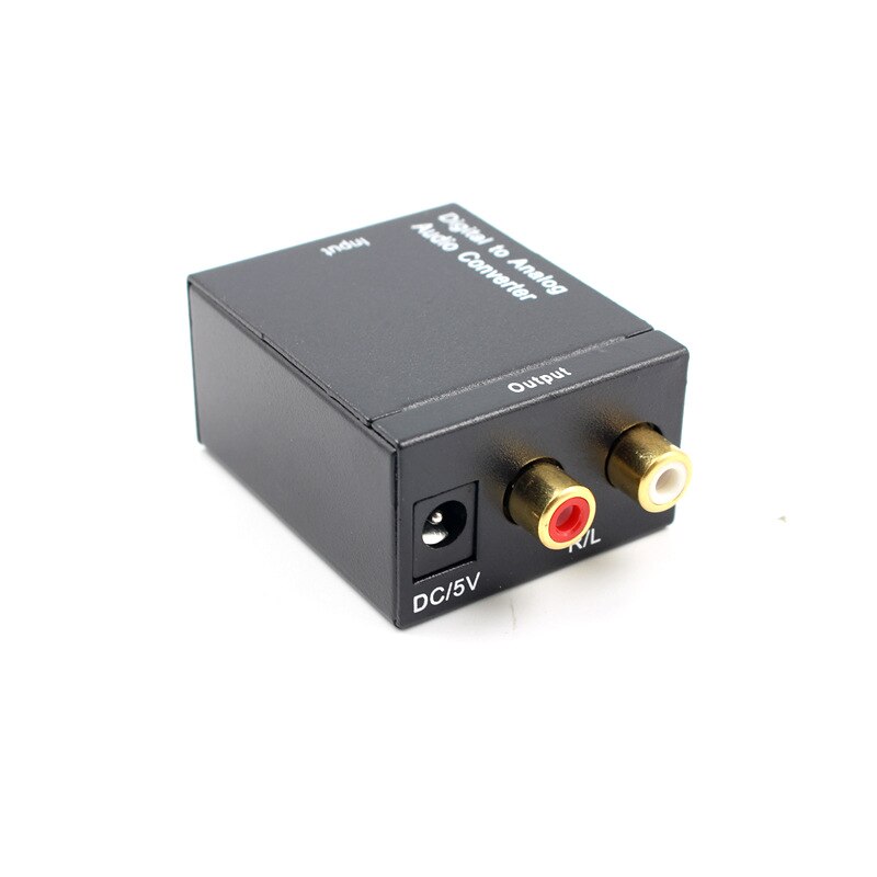 RCA L/R 3.5mm Digitale Audio Analoog L/R Converter Fiber Optische Coaxiale RCA Signaal SPDIF naar Analoog Audio Decoder DAC Versterker