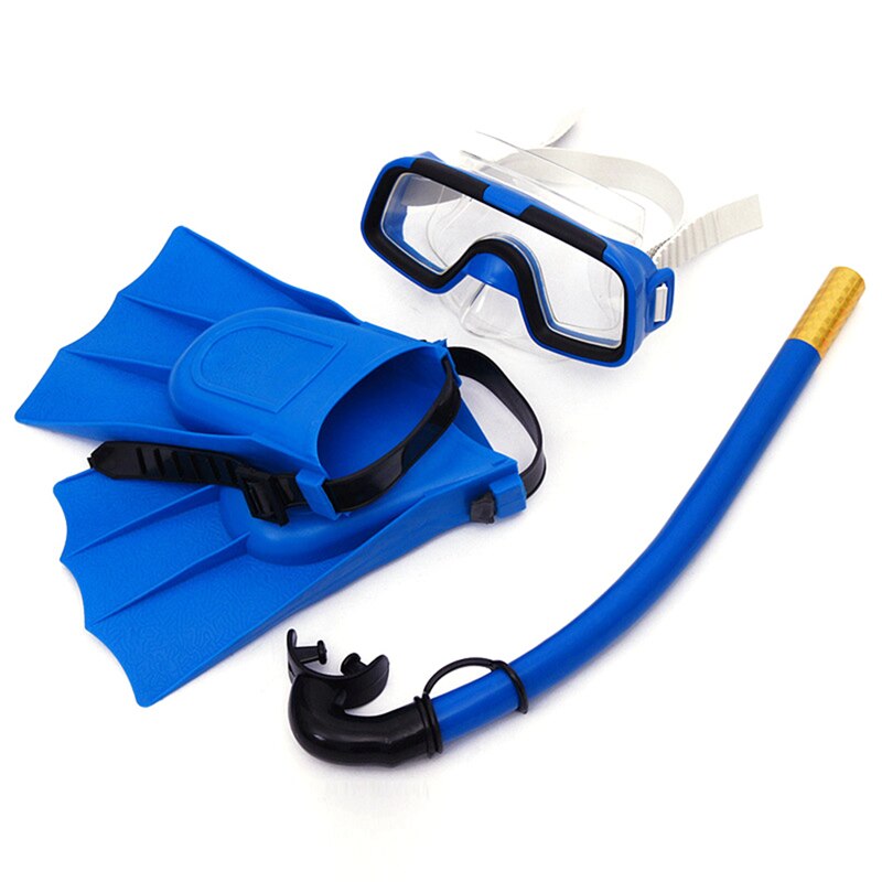 3PCS/Set Children's Diving Suit Anti Fog Swimming Goggles Breathing Tubes Diving Fins Swimming Equipment for Child: Default Title