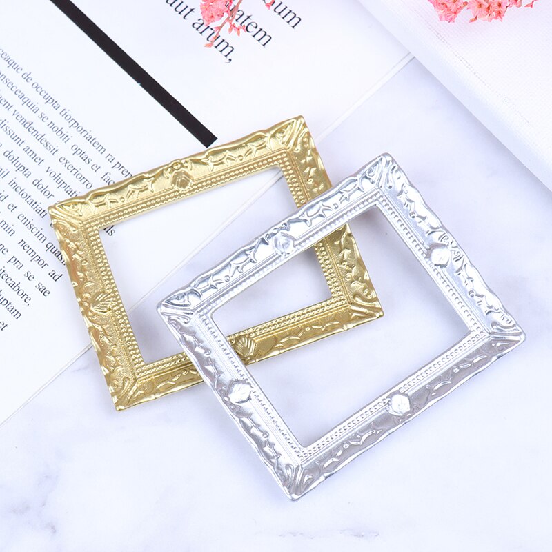 Neue 1/12 Puppe Haus Miniatur Harz Foto Rahmen Simulation Möbel Modell Spielzeug 7,3 cmx 6,0 cm