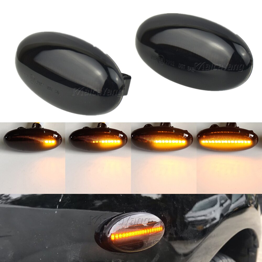 Led zijmarkeringslicht richtingaanwijzer dynamische repeater sequentiële knipperlicht indicatorlamp voor mazda 2 3 5 6 bt-50 mpv