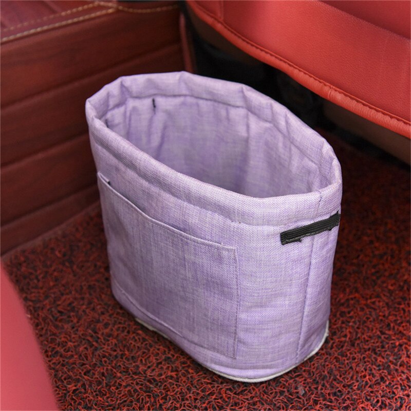 Auto prullenbak auto vuilnisbak auto vuilnisbak papieren zak auto afvalzak voor afval: Paars