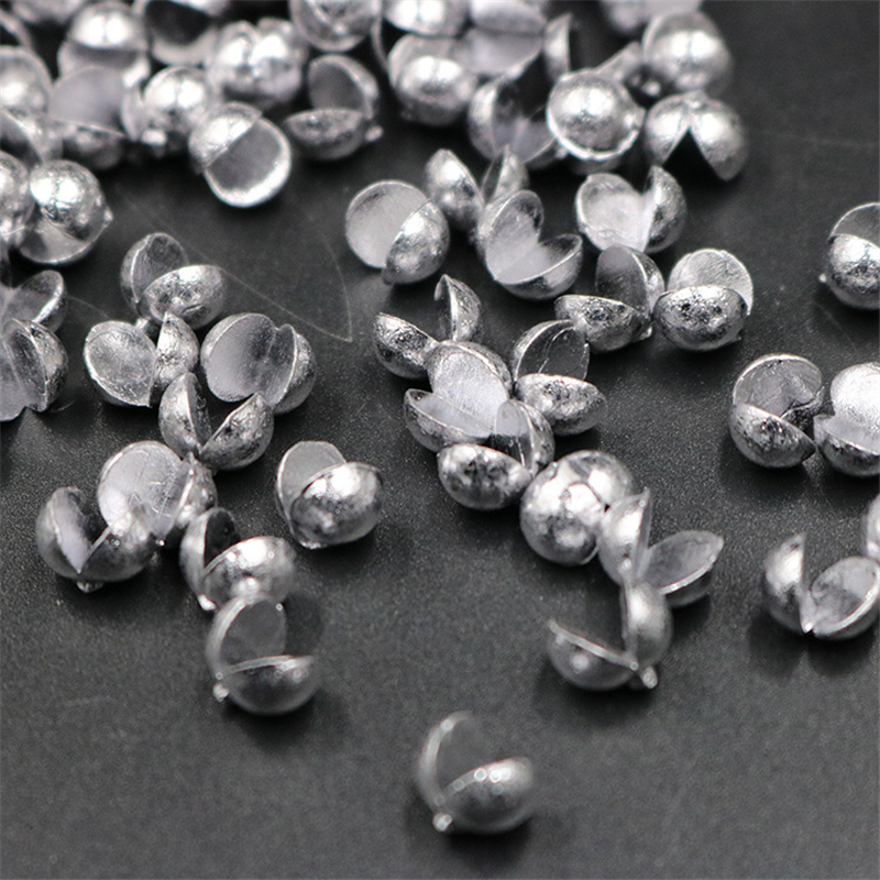 Plomos de plomo de 50/100 piezas, pesas de pesca de plomo de 0,2-2,1g, 11 tamaños, plomada, aparejos auxiliares