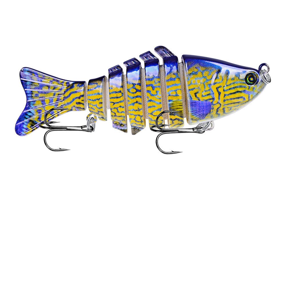 1 pçs pesca iscas corrico nadar minnow wobbler multi-seção duro bait100mm15g artificial crankbait jerkbait pesca tacklelure: 7