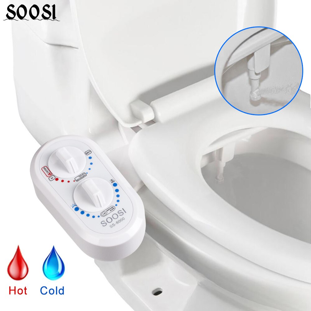 bidet non elettrico attacco sedile wc con ugello autopulente ugello singolo lavaggio musulmano doccia meccanica semplice